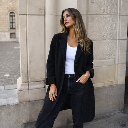 Stella - Élégante Veste à Boutons Structurée