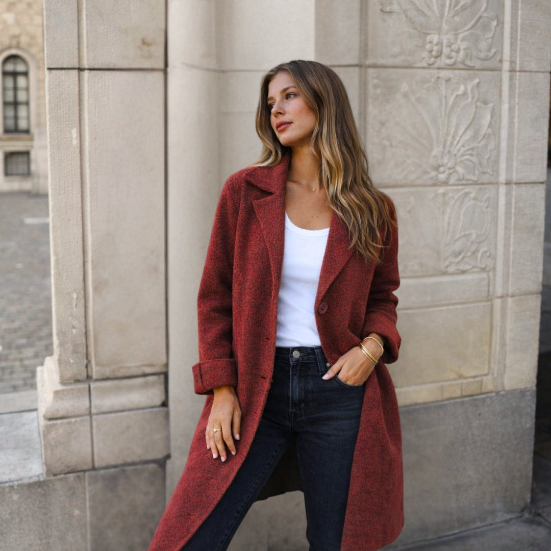 Stella - Élégante Veste à Boutons Structurée