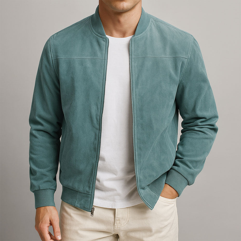 Veste en Suède – Élégance Texturée Raffinée