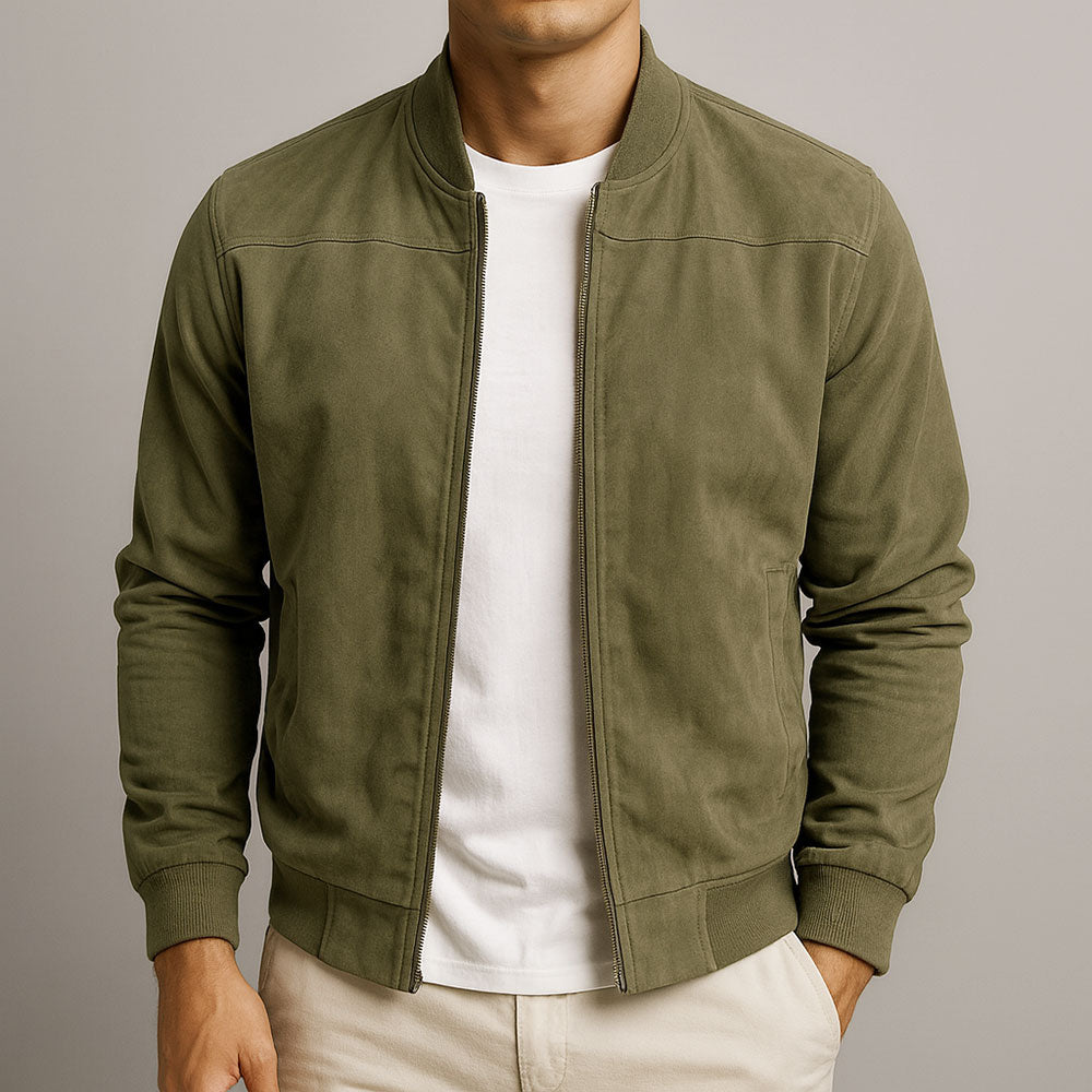 Veste en Suède – Élégance Texturée Raffinée