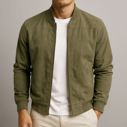 Veste en Suède – Élégance Texturée Raffinée
