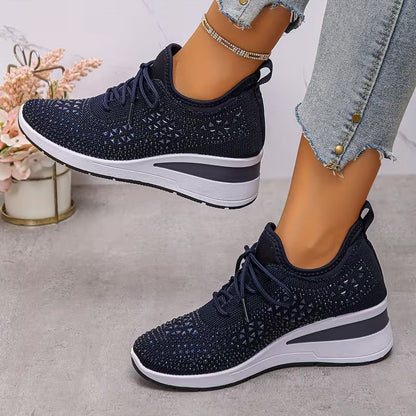 Baskets décontractées, à la mode, respirantes pour femmes - Confortables