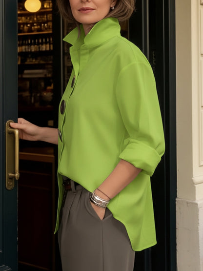 Blanc Artisanal - Confortable Blouse à boutons