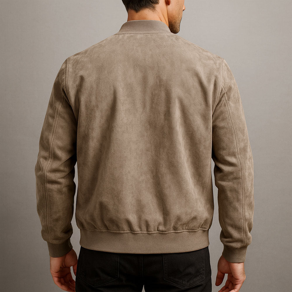Veste en Suède – Élégance Texturée Raffinée