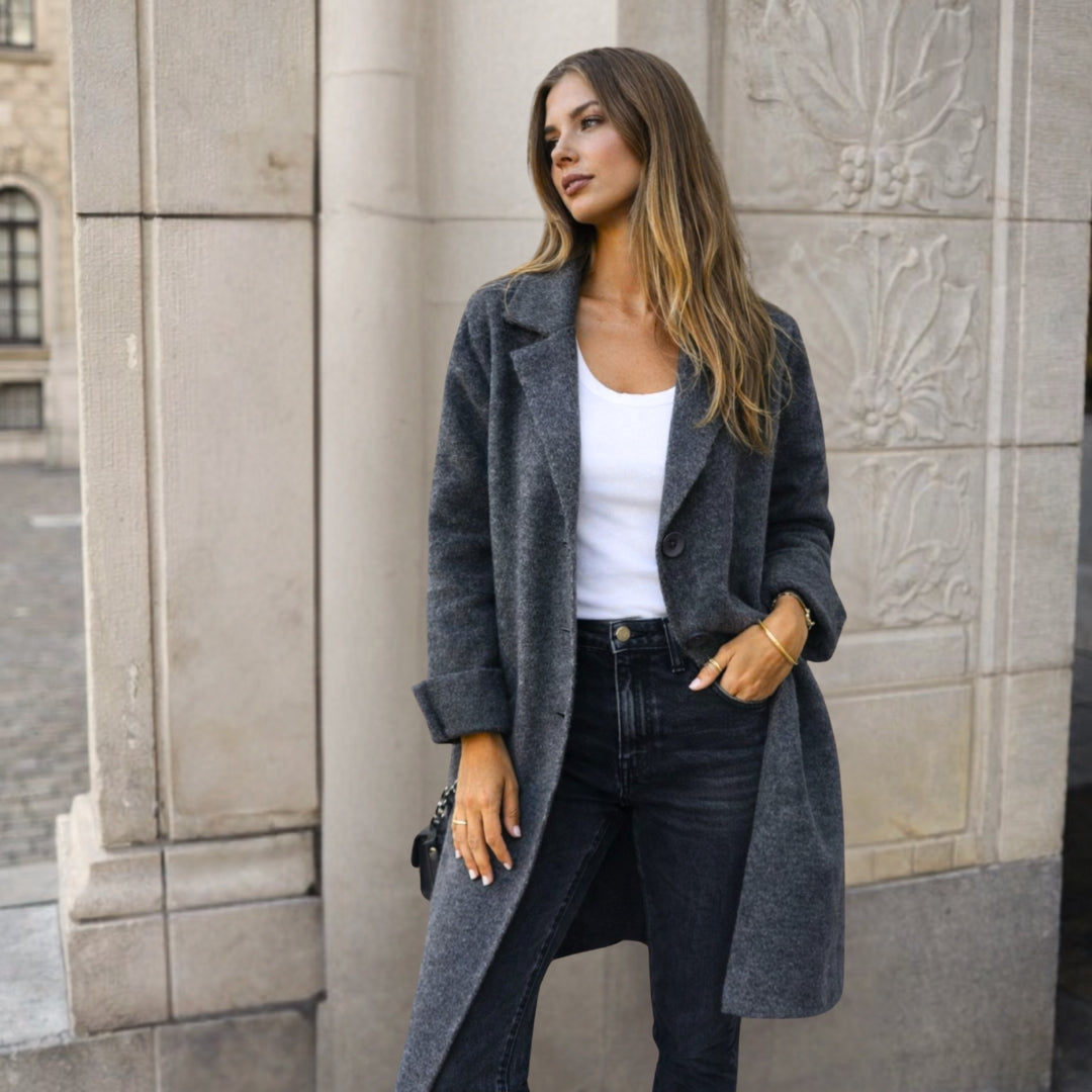 Stella - Élégante Veste à Boutons Structurée