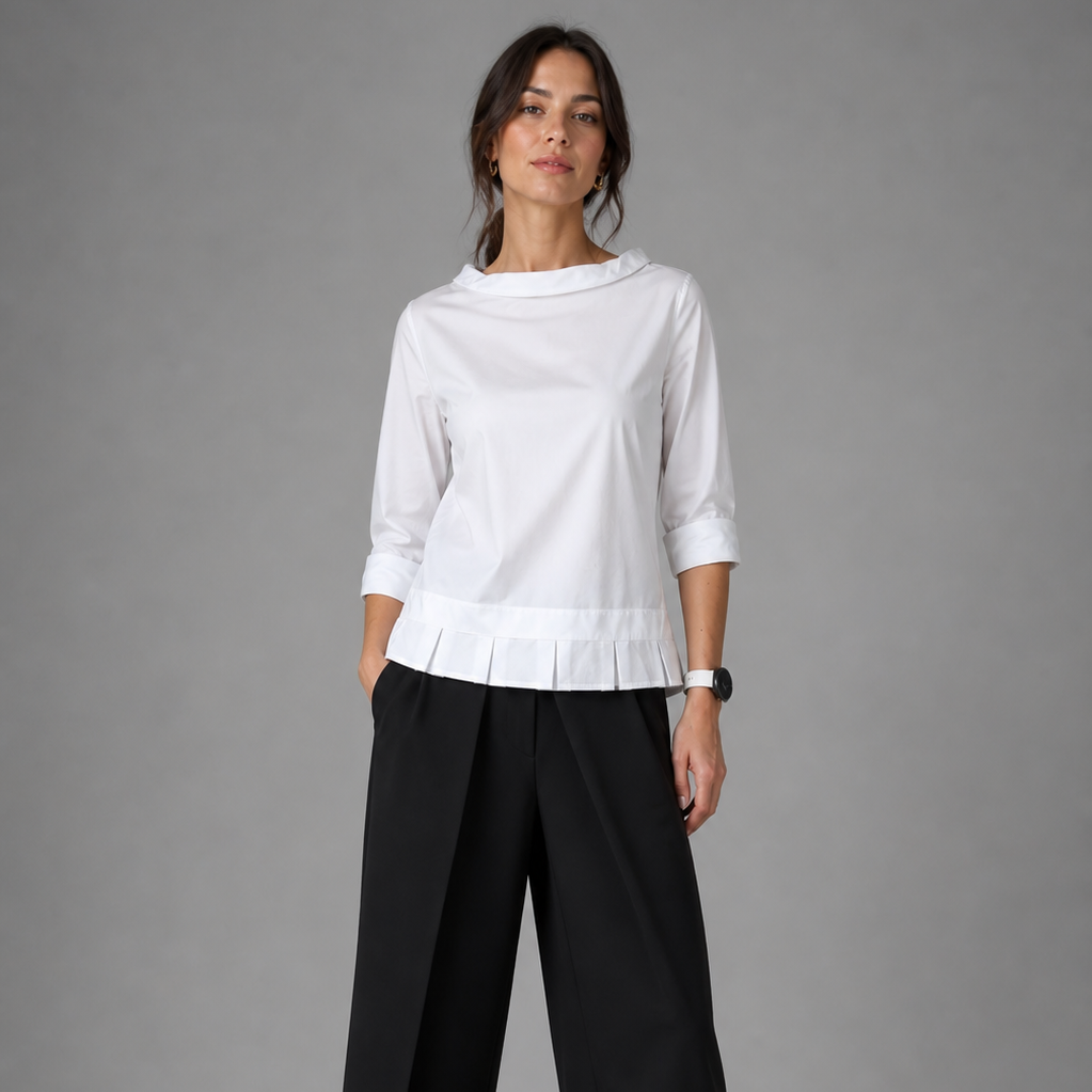 Colléa — Blouse à Col Large