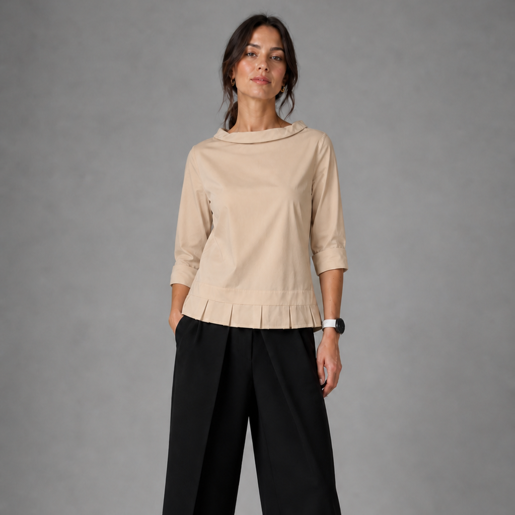 Colléa — Blouse à Col Large