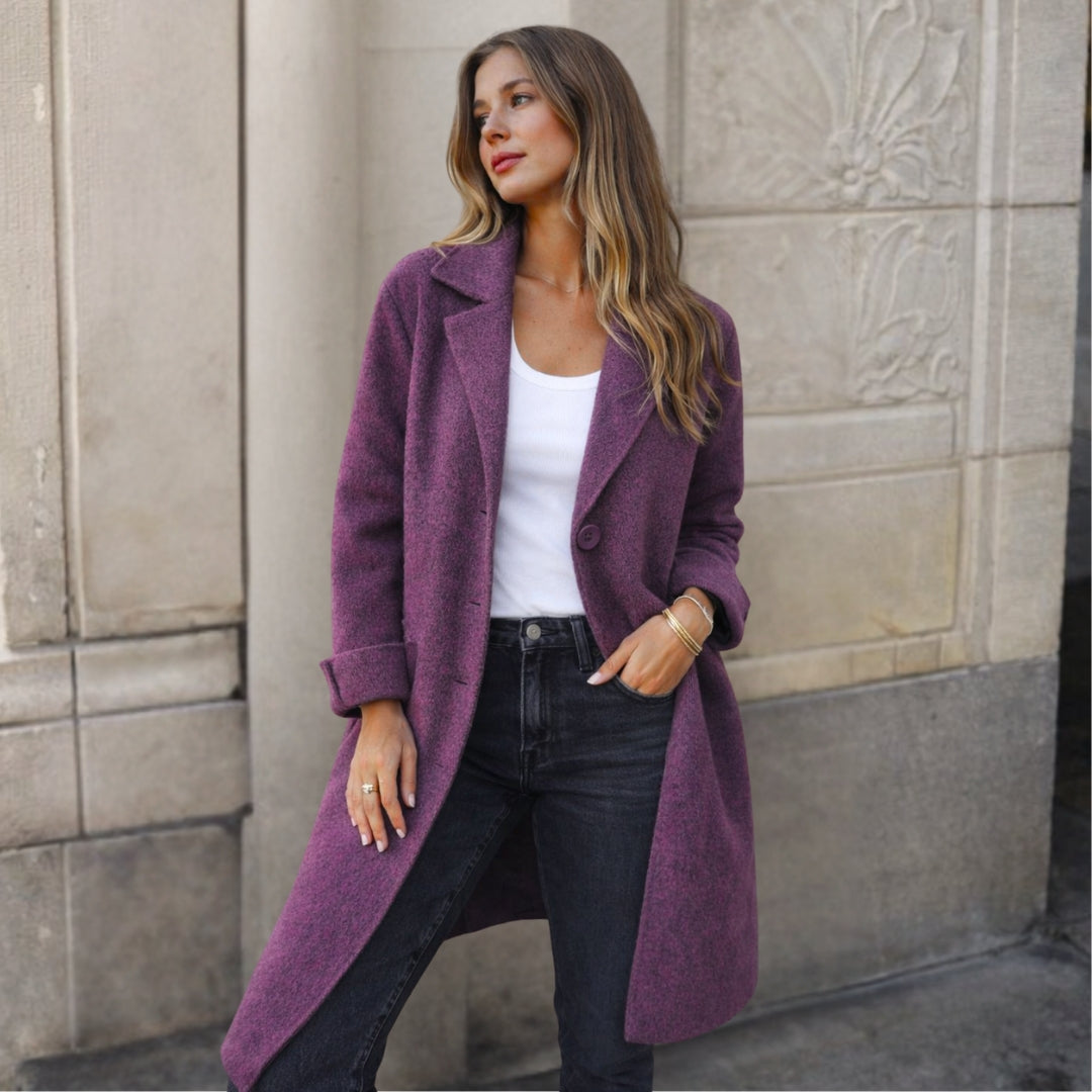 Stella - Élégante Veste à Boutons Structurée