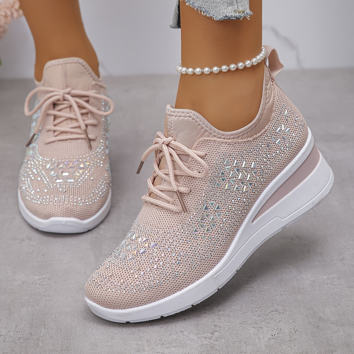 Baskets décontractées, à la mode, respirantes pour femmes - Confortables