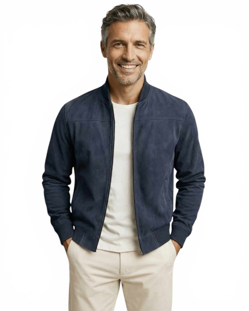 Veste en Suède – Élégance Texturée Raffinée